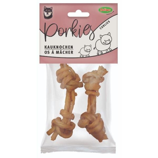 Picture of BUBIMEX Porkies Curlies x2 – 10cm Chew Treats